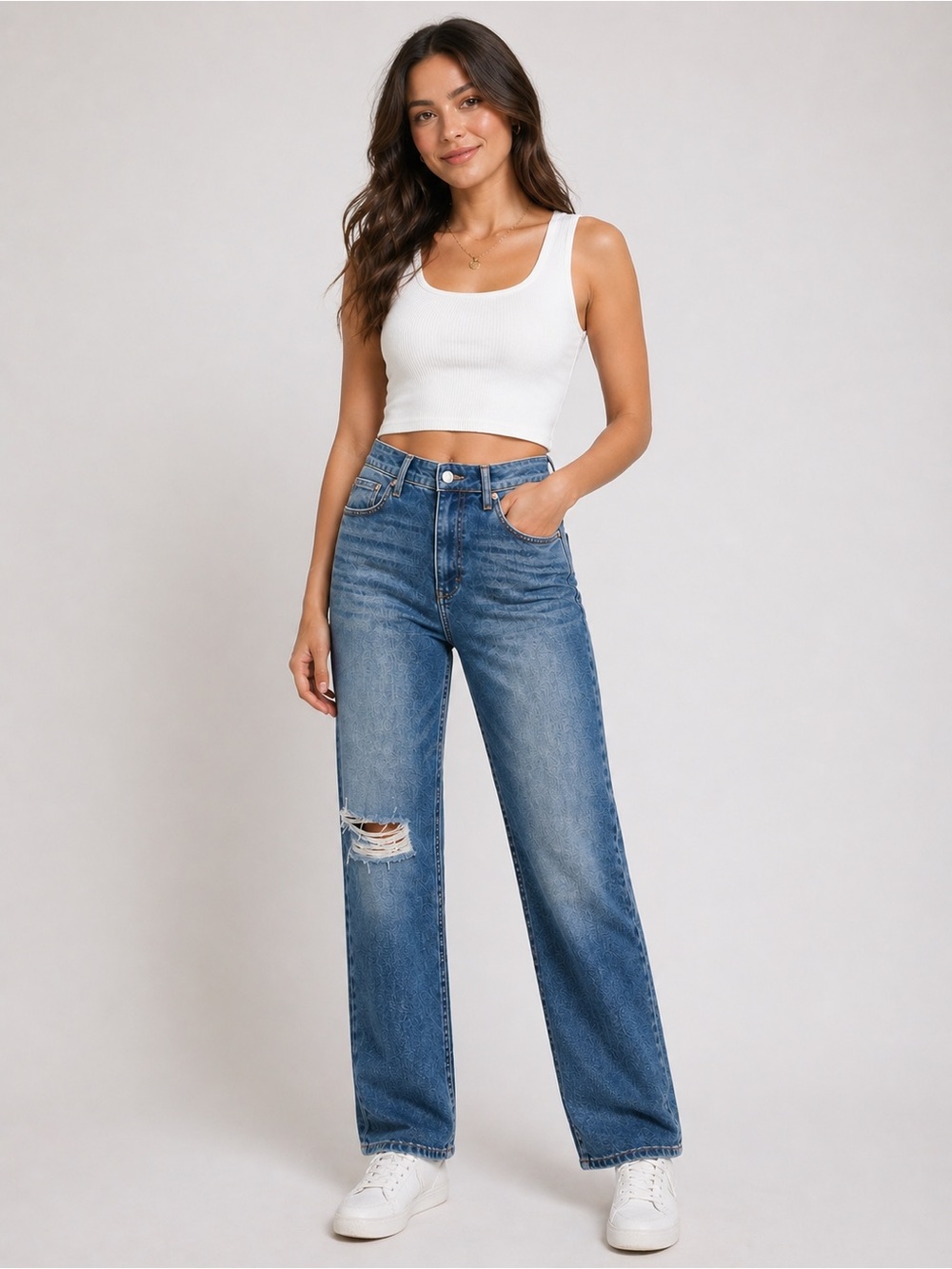 Judy Blue Medium Wash High Waist 90s Straight Leg Jeans- 31